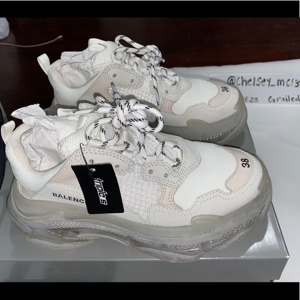 Balenciaga triple S clear sole sneaker